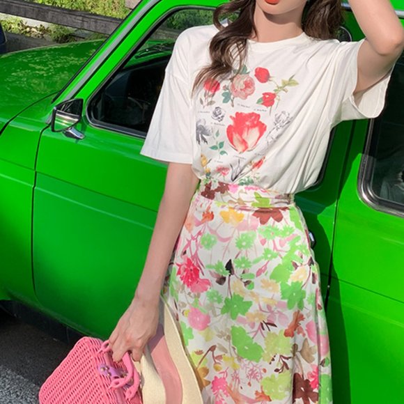 Short-sleeved T-shirt women's summer 2021 new - Picture 1 of 2